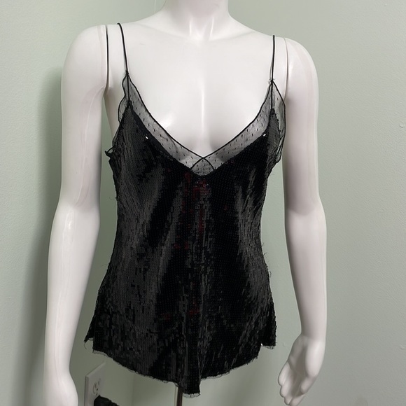 Free People Black Sequin Eras Tour Cami Tank Top - Picture 3 of 9